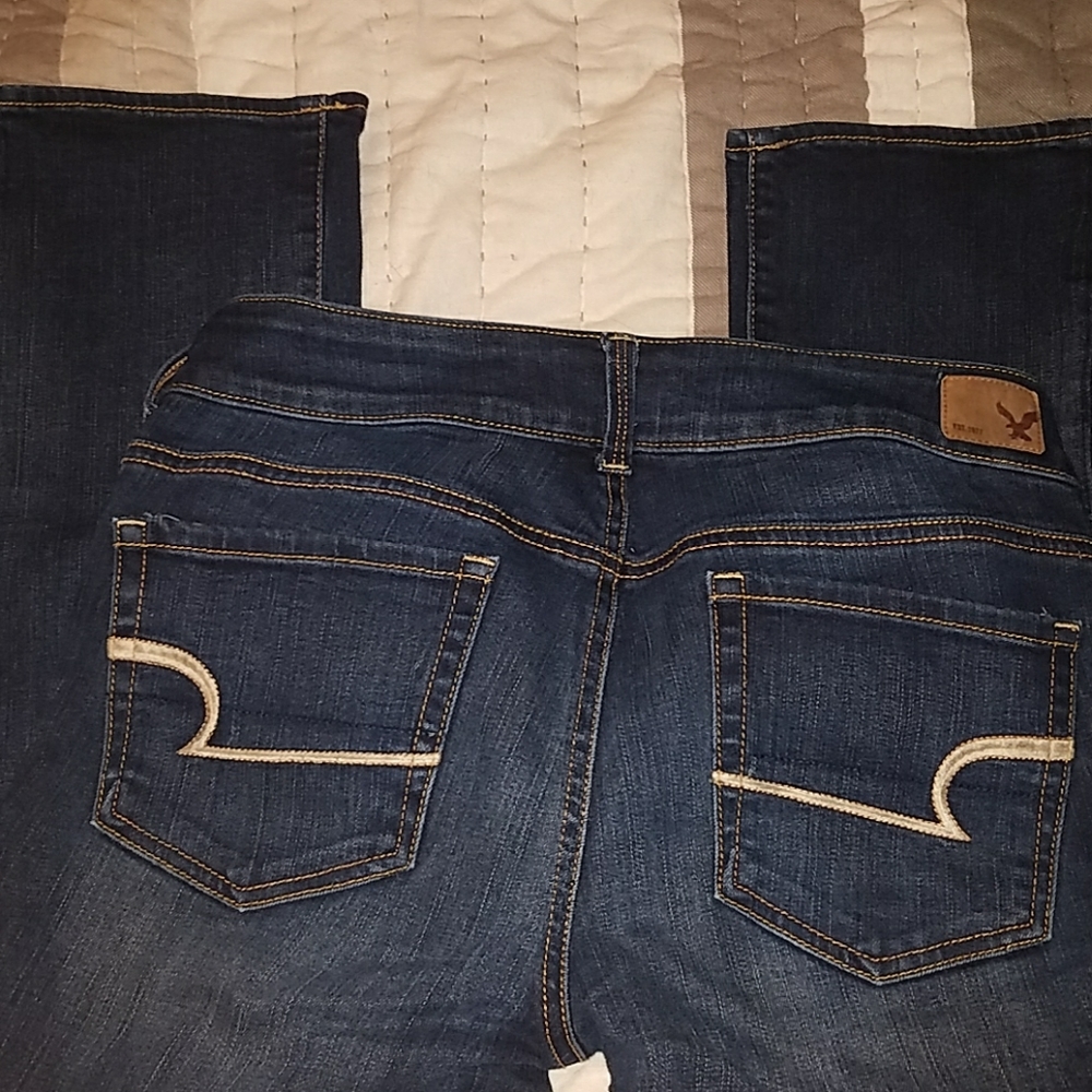 American eagle artist cropped jeans
